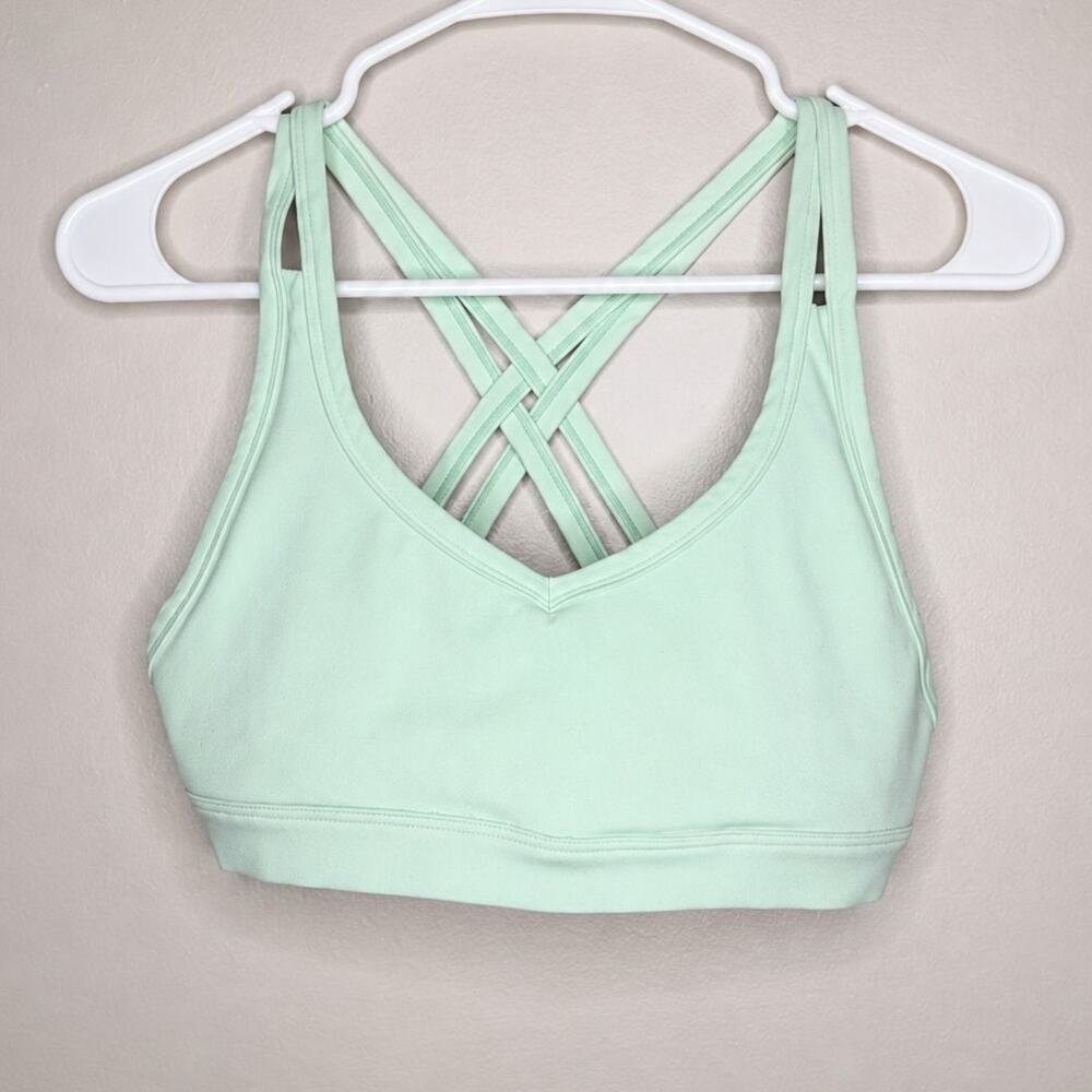 YoungLA Mint Green Strappy Crossback Sports Bra Size XL